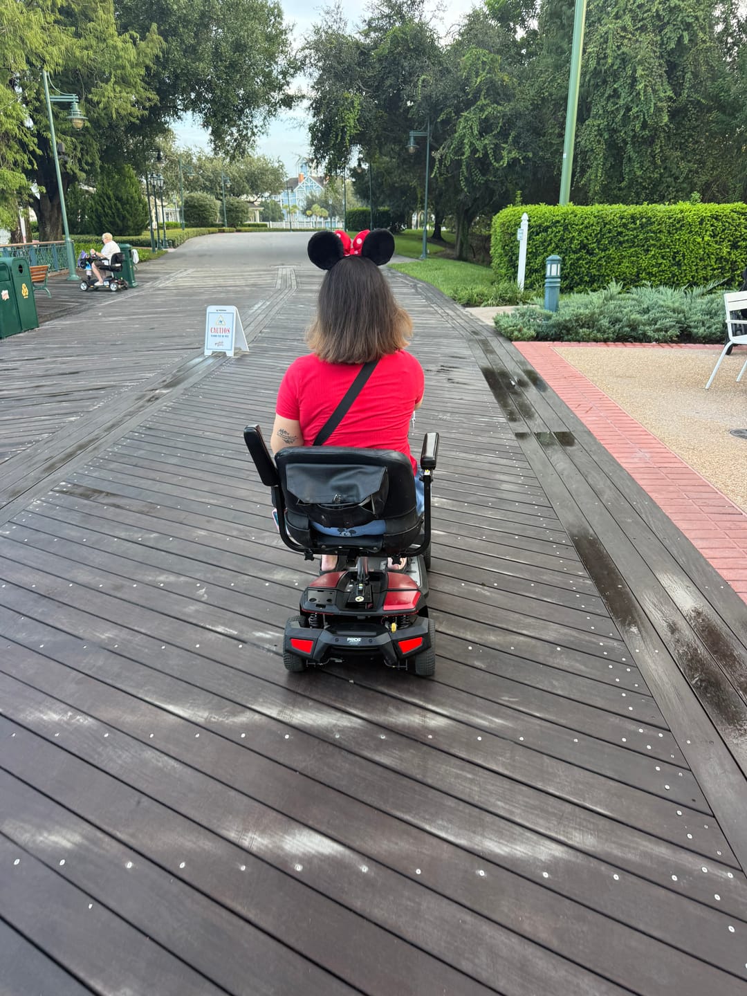 Customer photo review of Multiday Mobility & ECV Foldable Travel Scooter Rental 300 Pound Capacity (3 or more days)