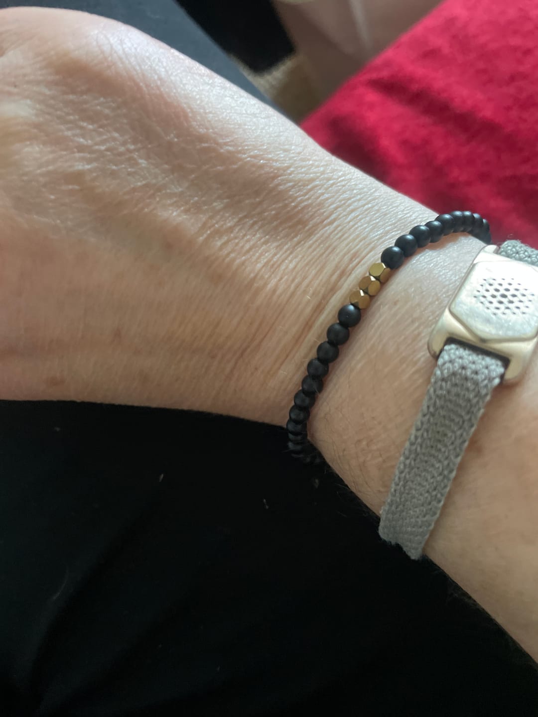 Customer photo review of Obsidian Armband