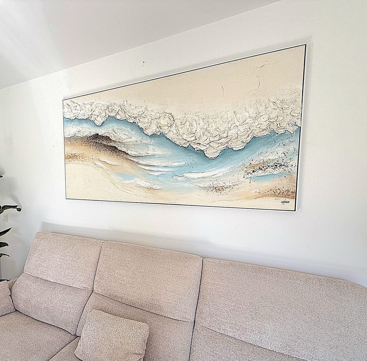 Customer photo review of Plaster Art Texture Painting #SG456