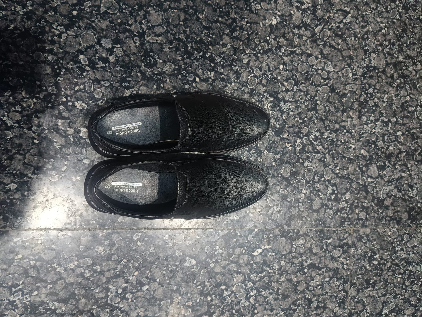Customer photo review of Bacca Bucci Leather Office Slip-ons Formal Shoes | UK- 06 to 14