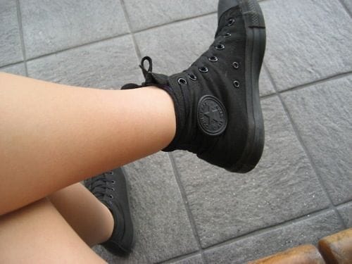 Customer photo review of Zapatilla Converse Chuck Taylor Hi Classic Mujer Mono Negro