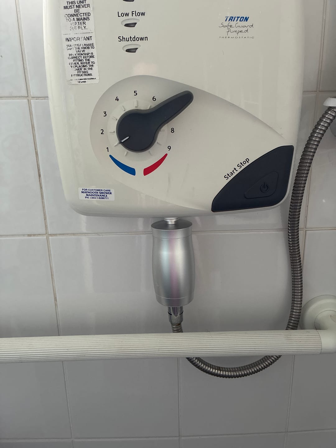 Customer photo review of The Gaia Shower Filter
