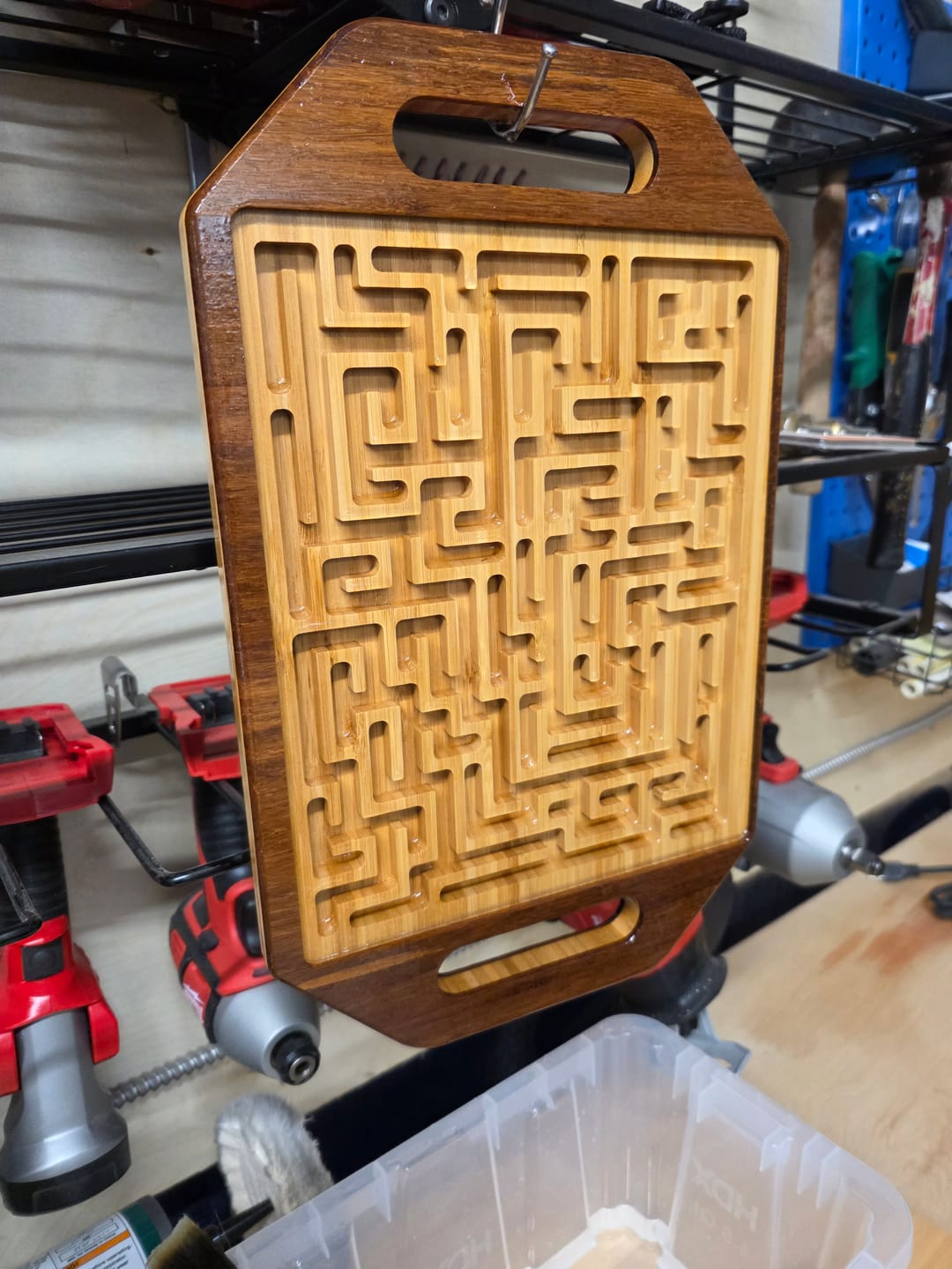 Customer photo review of Interactive Maze Game CNC Kit
