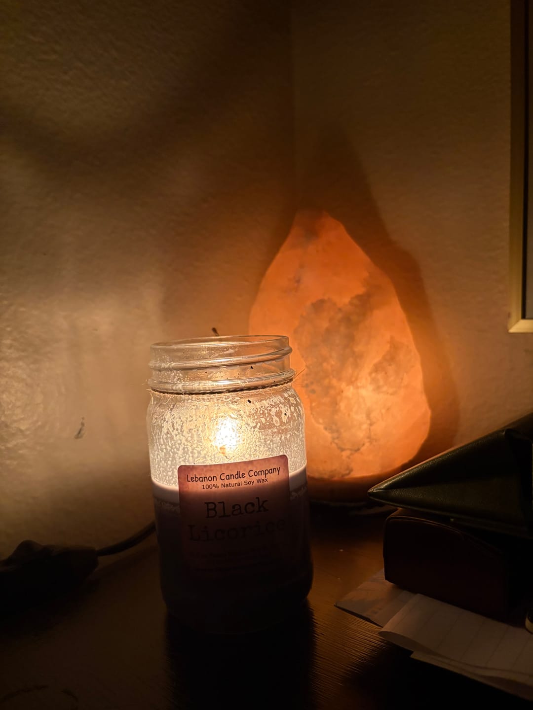 Customer photo review of Black Licorice Candle