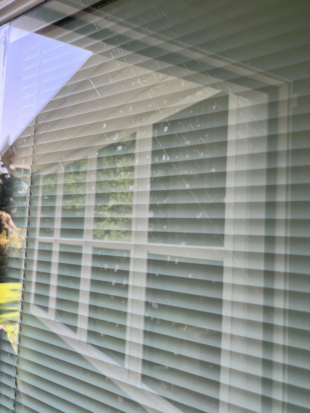 Customer photo review of Blink Enclosed Blinds Low-E Glass - 24" x 66" Frame Kit