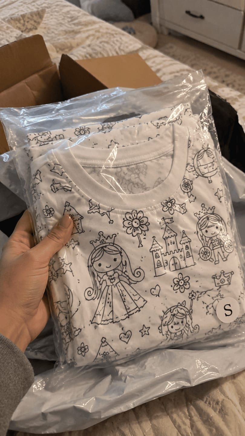 Customer photo review of ColorJoy™ Color-In Pajama Set