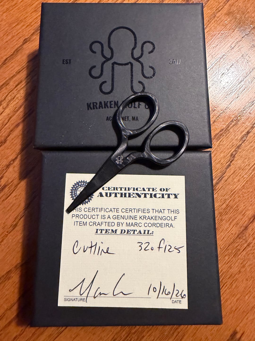 Customer photo review of CUT LINE | Black Oxide Carbon Steel (Copy)