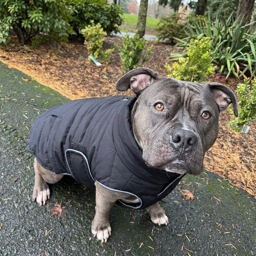 Customer photo review of Doudoune matelassée pour chien Dog Trotter