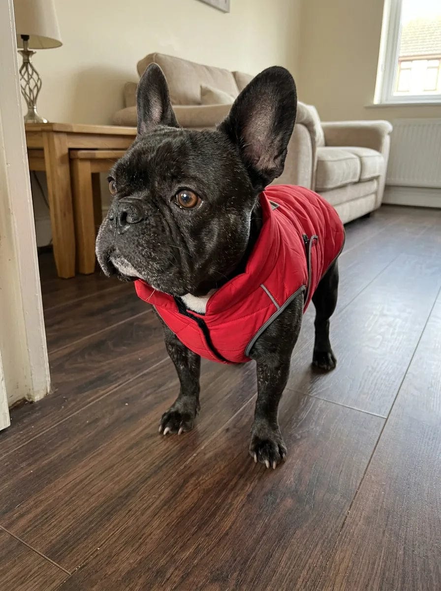 Customer photo review of Doudoune matelassée pour chien Dog Trotter