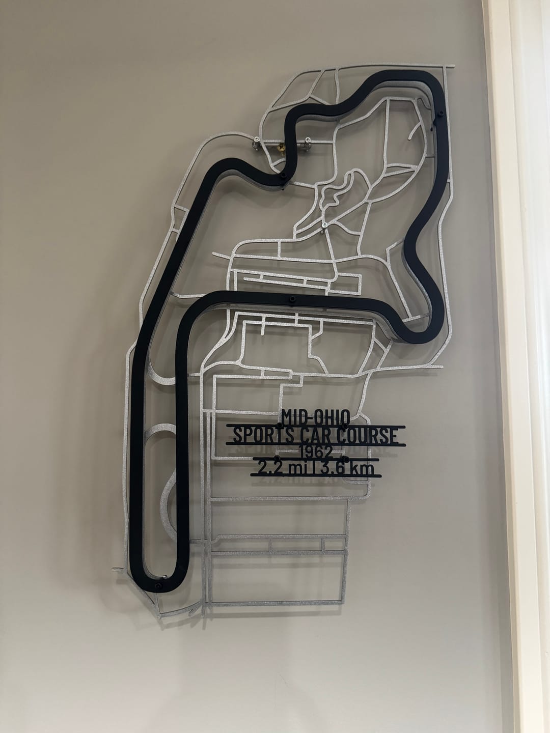 Customer photo review of Mid-Ohio Sports Car Course Metal Wall Art