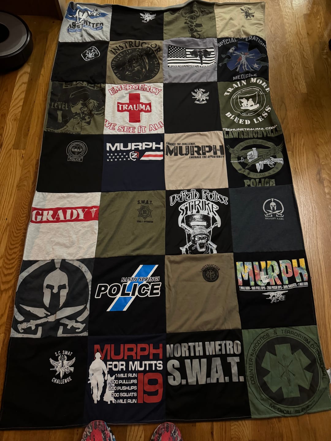 Customer photo review of Project Repat T-Shirt Quilt