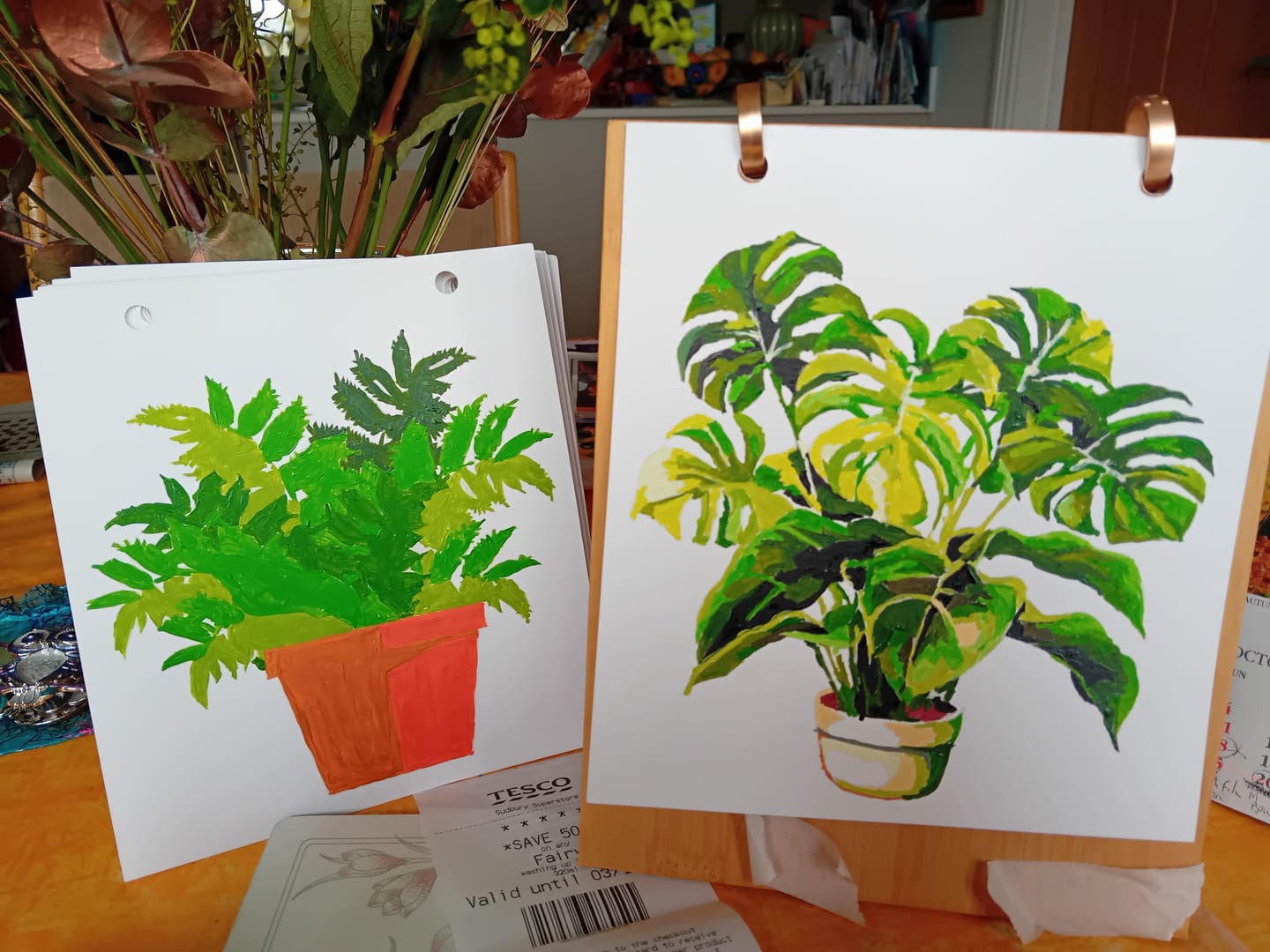 Customer photo review of 2027 Paint by Numbers Desk Calendar | Plants Edition