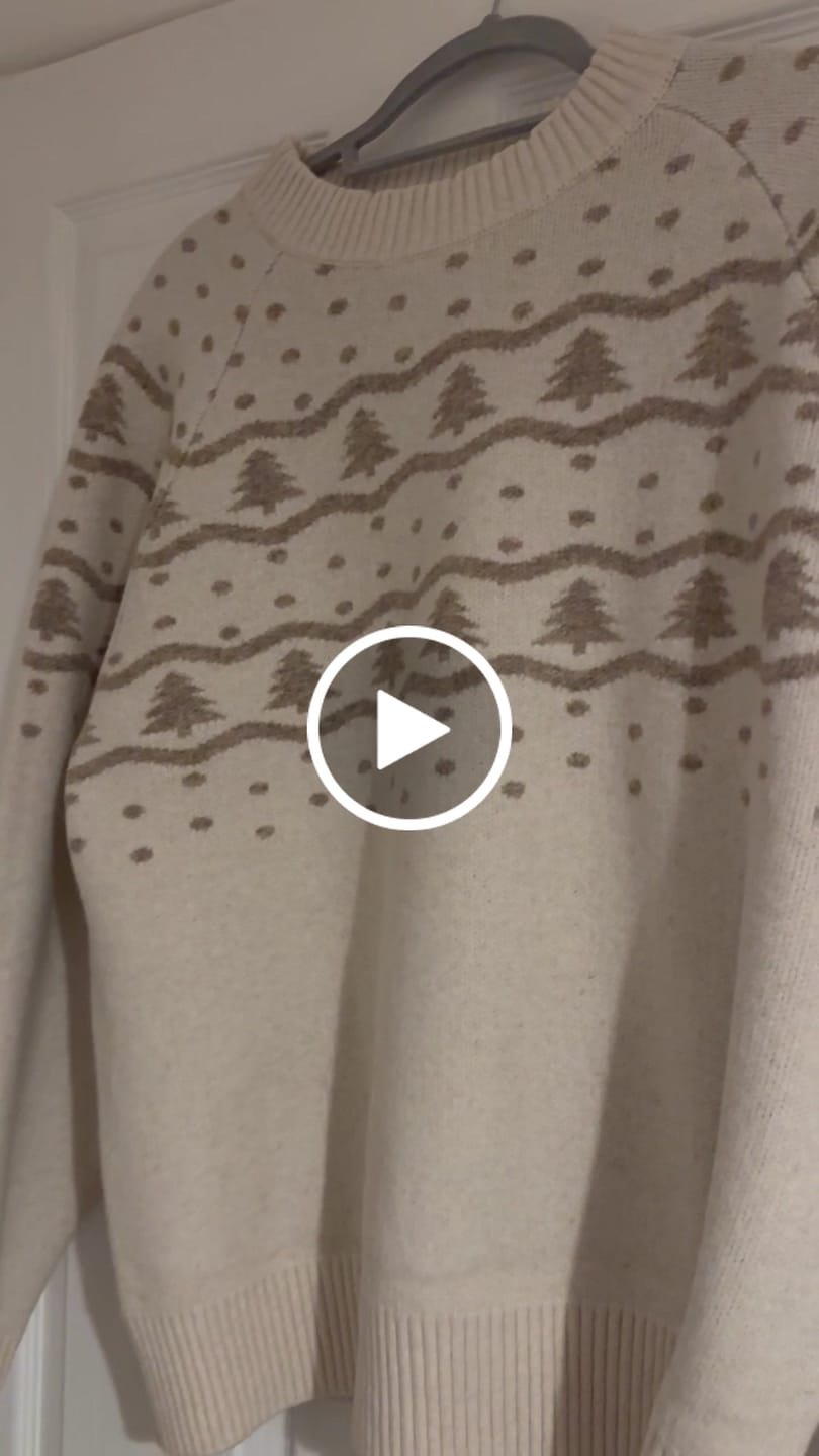 Customer video review of Winter Trees | Matching Human Crewneck Sweater
