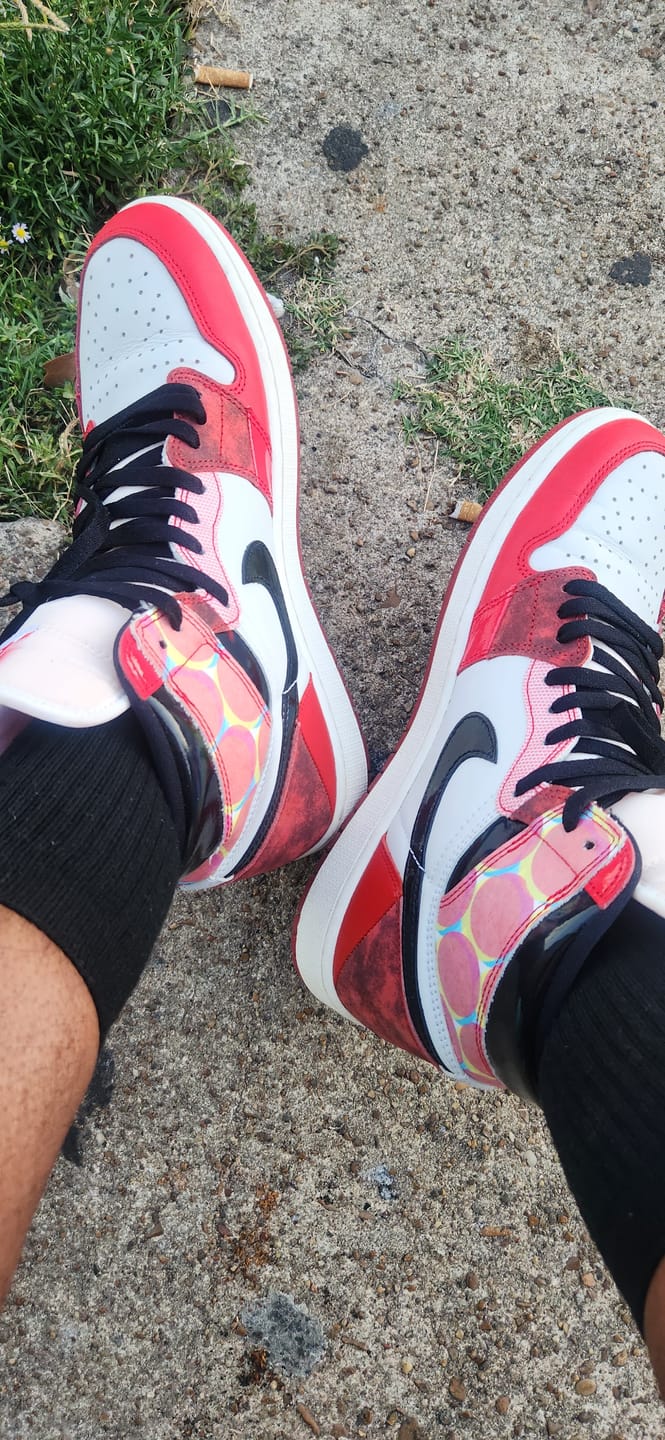 Customer photo review of Marvel x Air Jordan 1 Retro High OG 'Next Chapter'