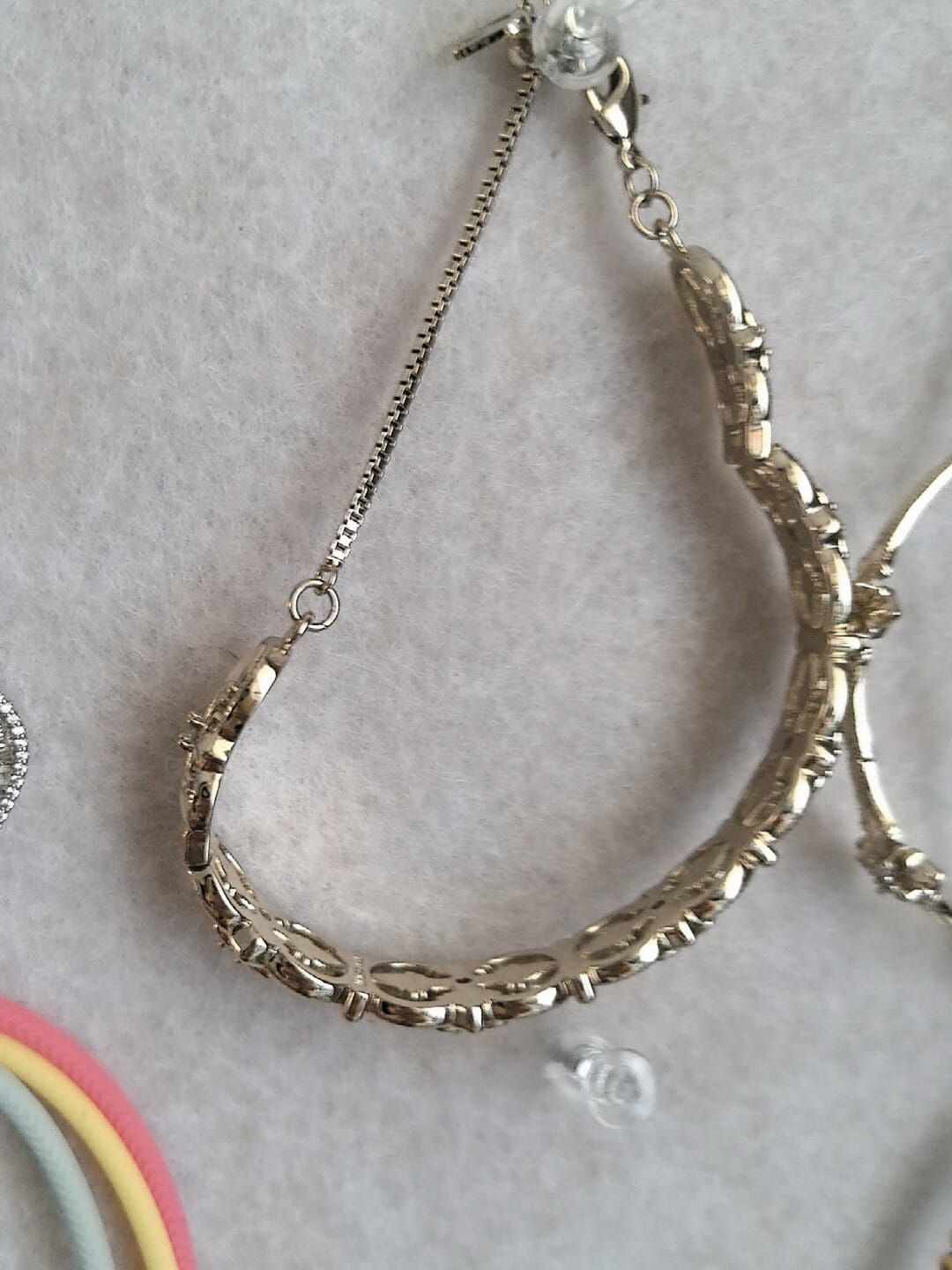 Customer photo review of "Bastet" 14K Gold Plated Vintage Iris Statement Bracelet