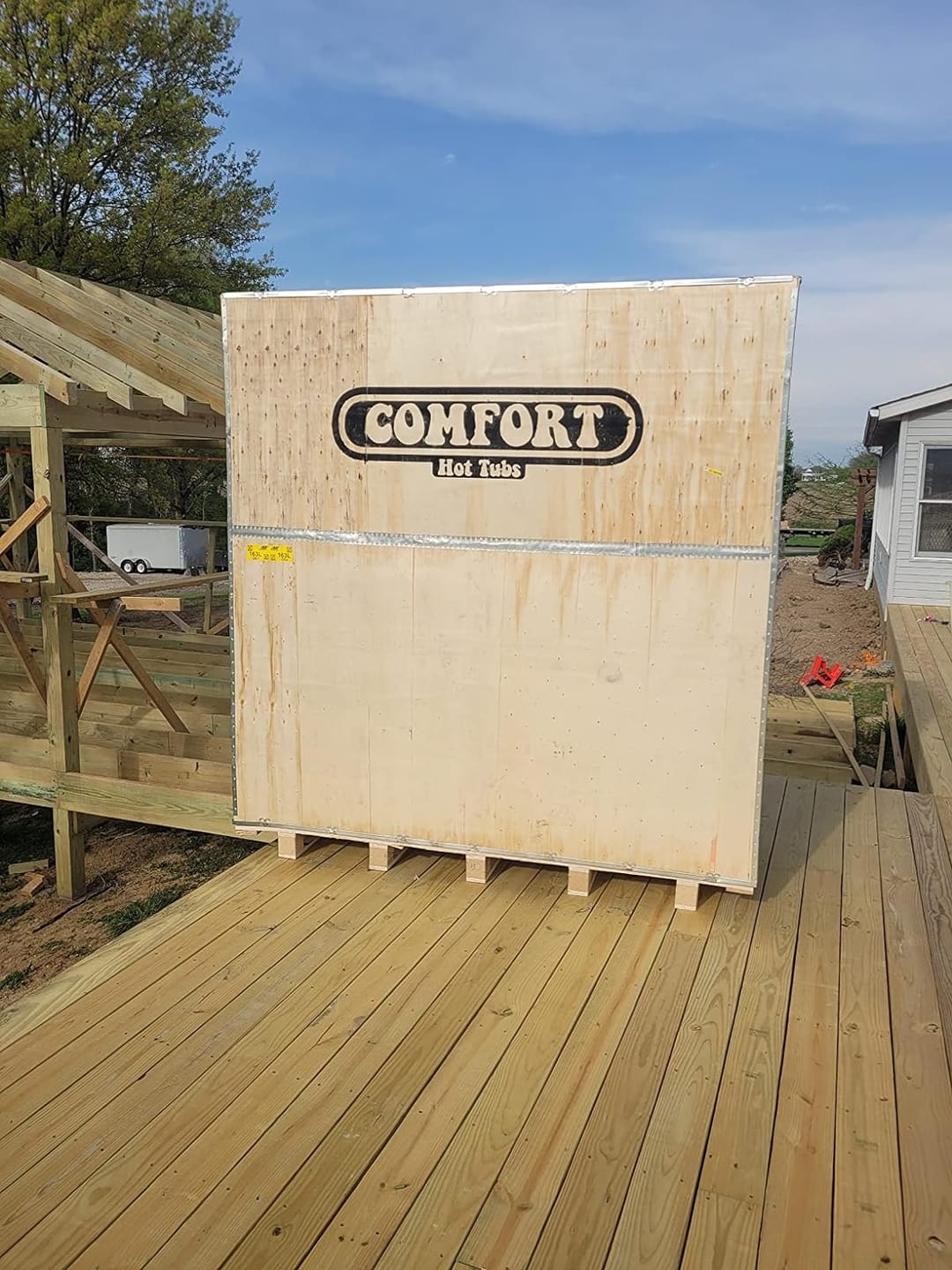 Customer photo review of Comfort Hot Tub 834