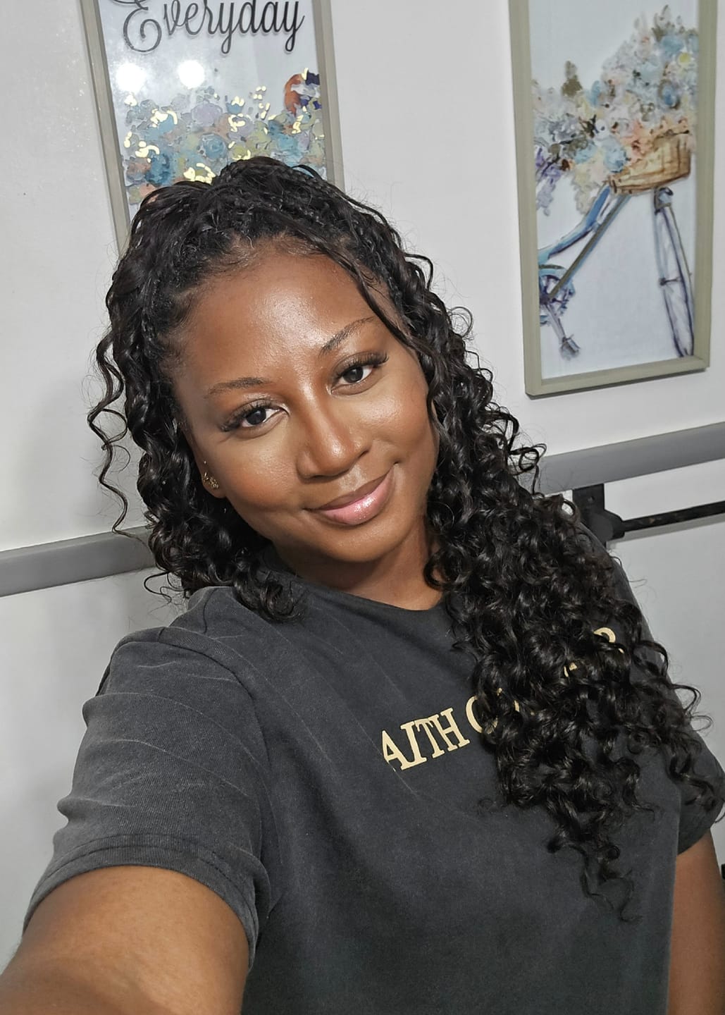 Customer photo review of Ywigs Loose Deep Wave Human Crochet Hair for Miracle Knots