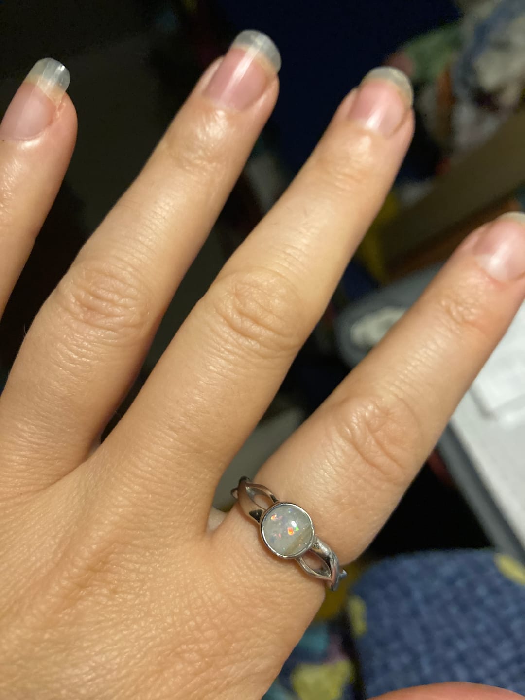 Customer photo review of Stainless Steel Classic Round Cross Band Ring