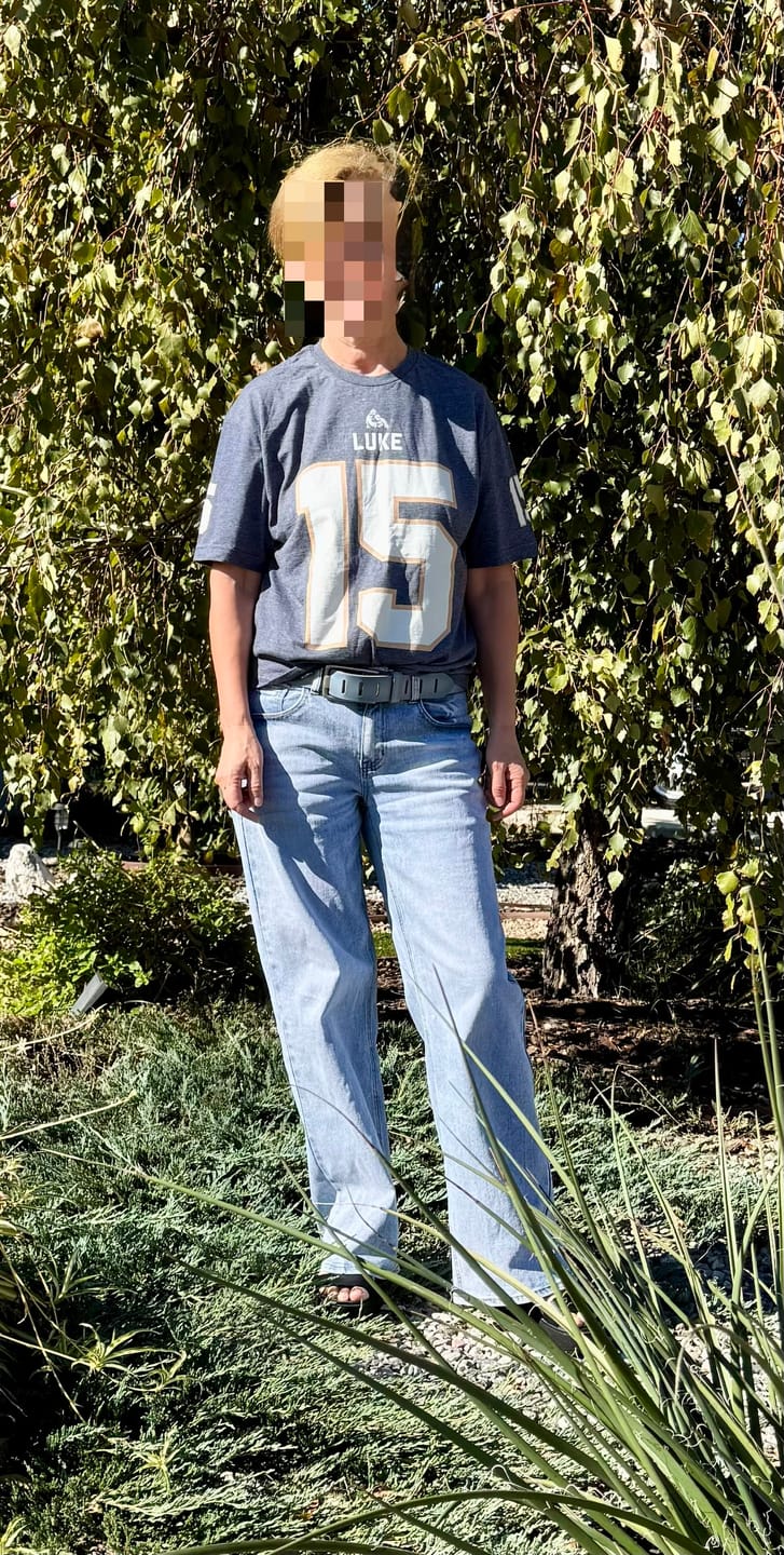 Customer photo review of LUKE 15 – Football Jersey Style T-Shirt – Unisex