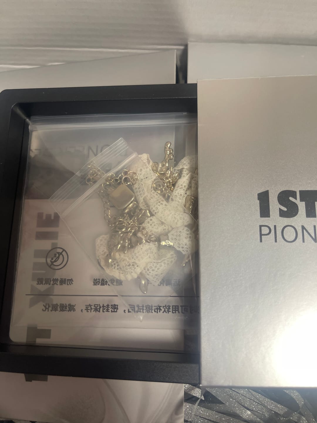 Customer photo review of “WISHING STAR” Platinum Plated Wishing Bottle Star Statement Pendant Necklace