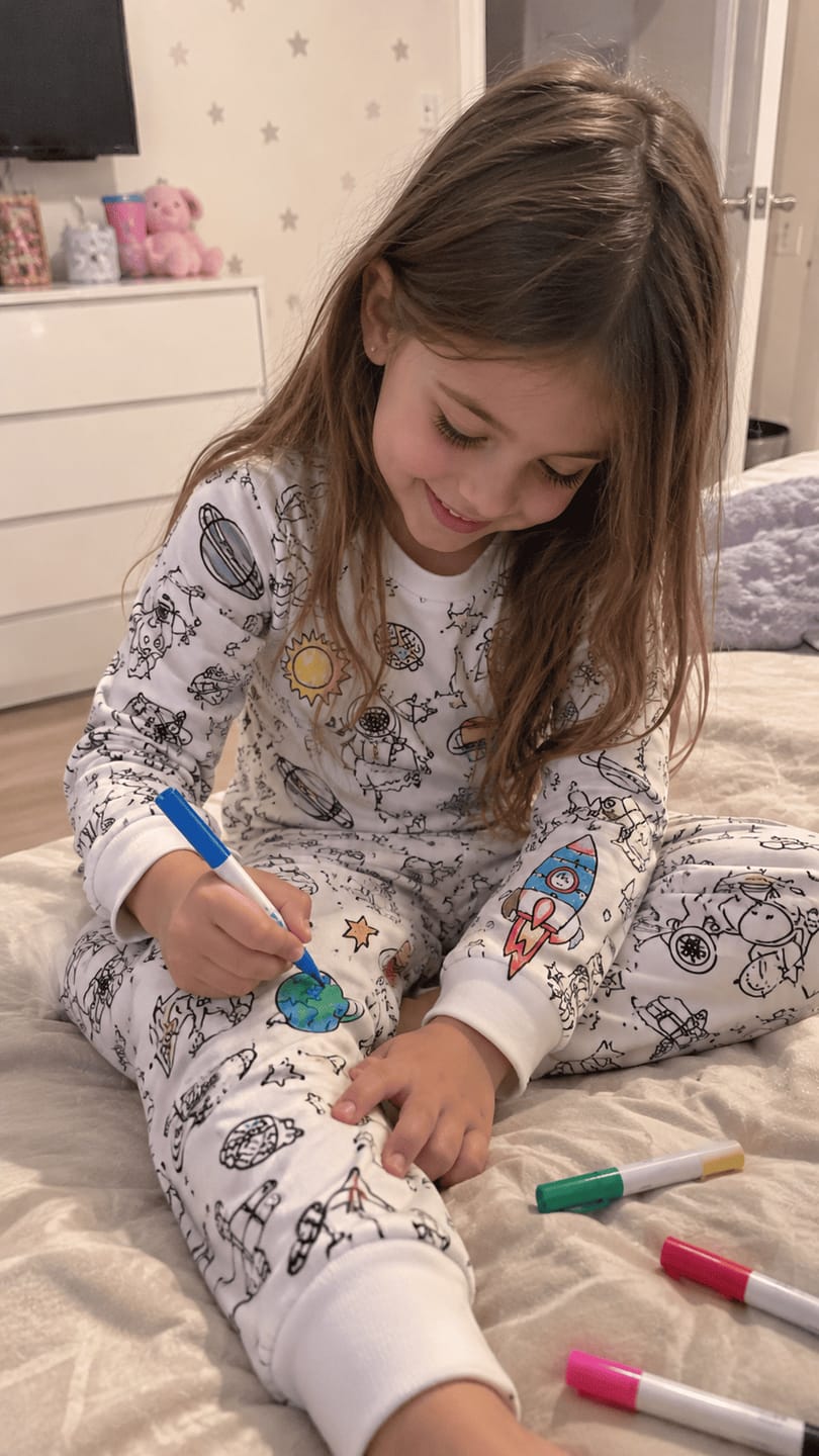 Customer photo review of ColorJoy™ Color-In Pajama Set