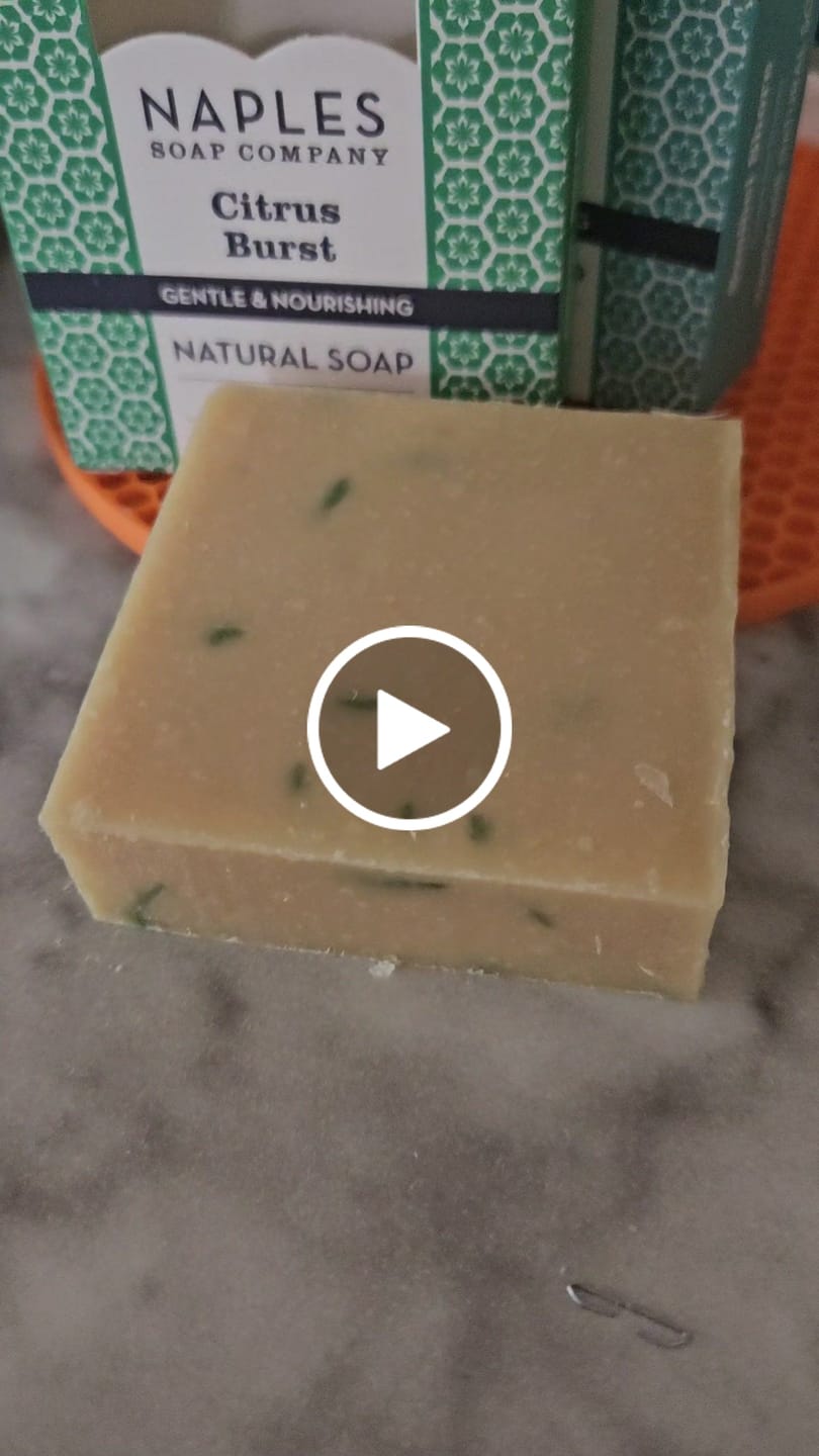 Customer video review of Citrus Burst Natural Soap