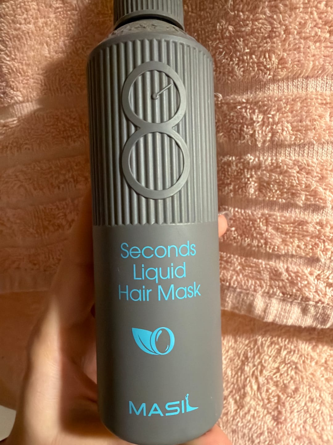 Customer photo review of Ekspress maska matu apjomam Masil 8 Seconds Salon Liquid Hair Mask