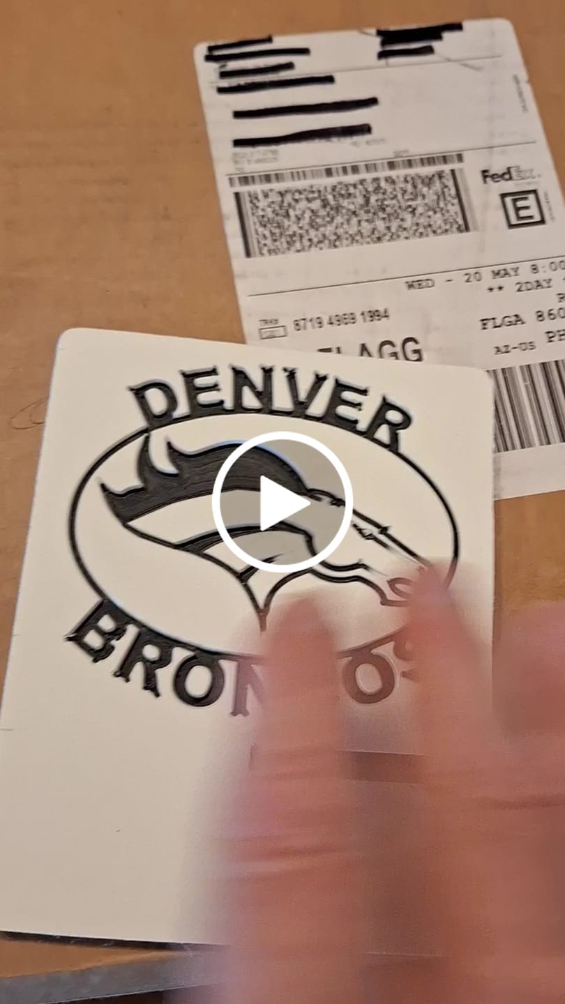 Customer video review of ColorCore HDPE Plastic - Premium Multi-Layer Engravable Sheets