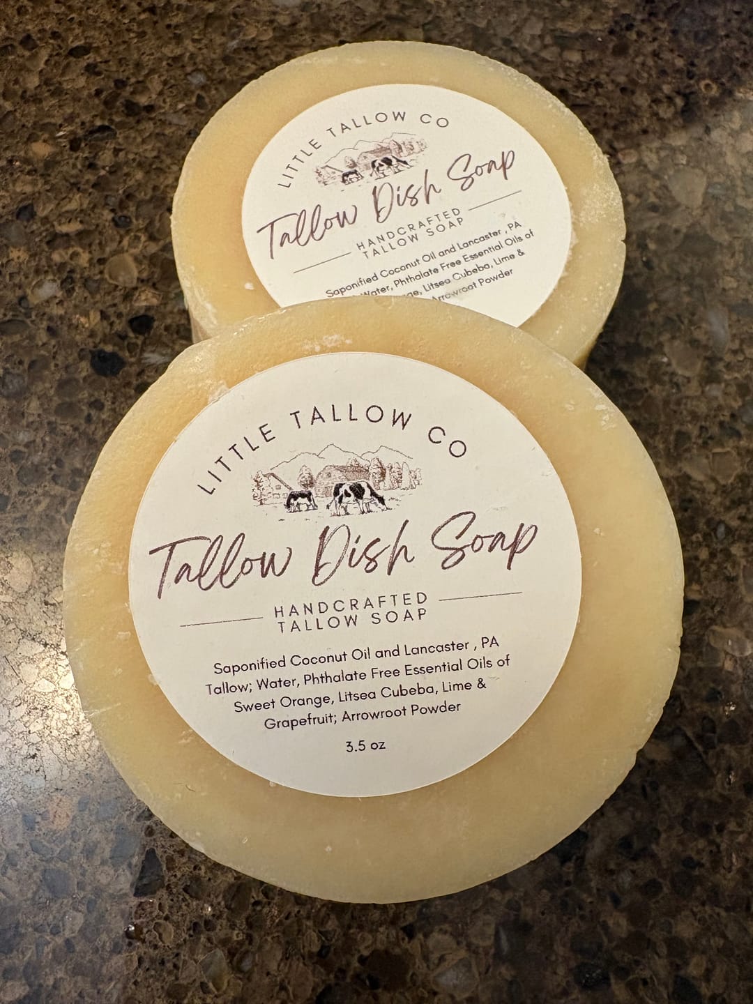Customer photo review of Tallow Dish Soap