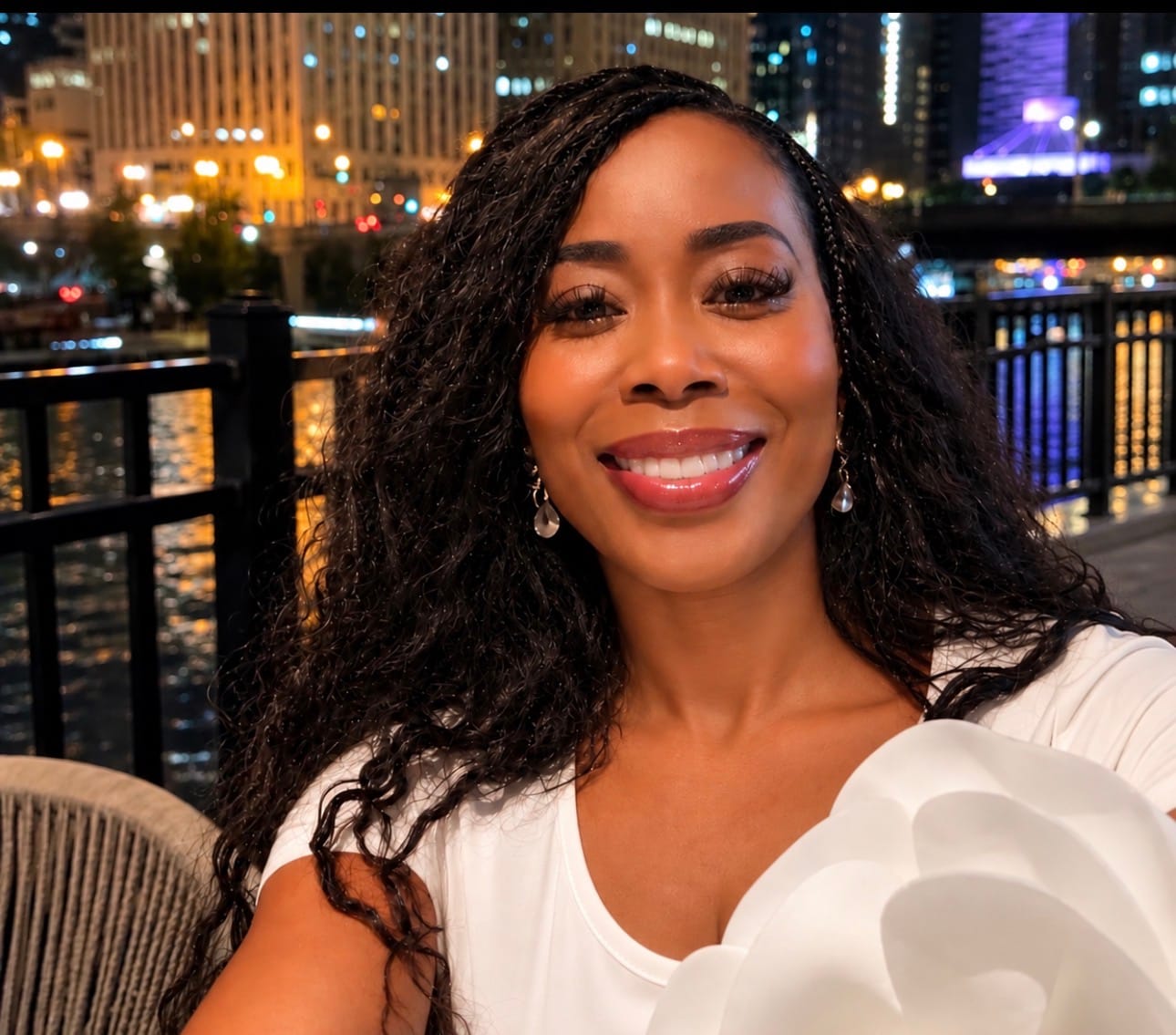 Customer photo review of Double Drawn Burmese Water Wave Human Braiding Hair