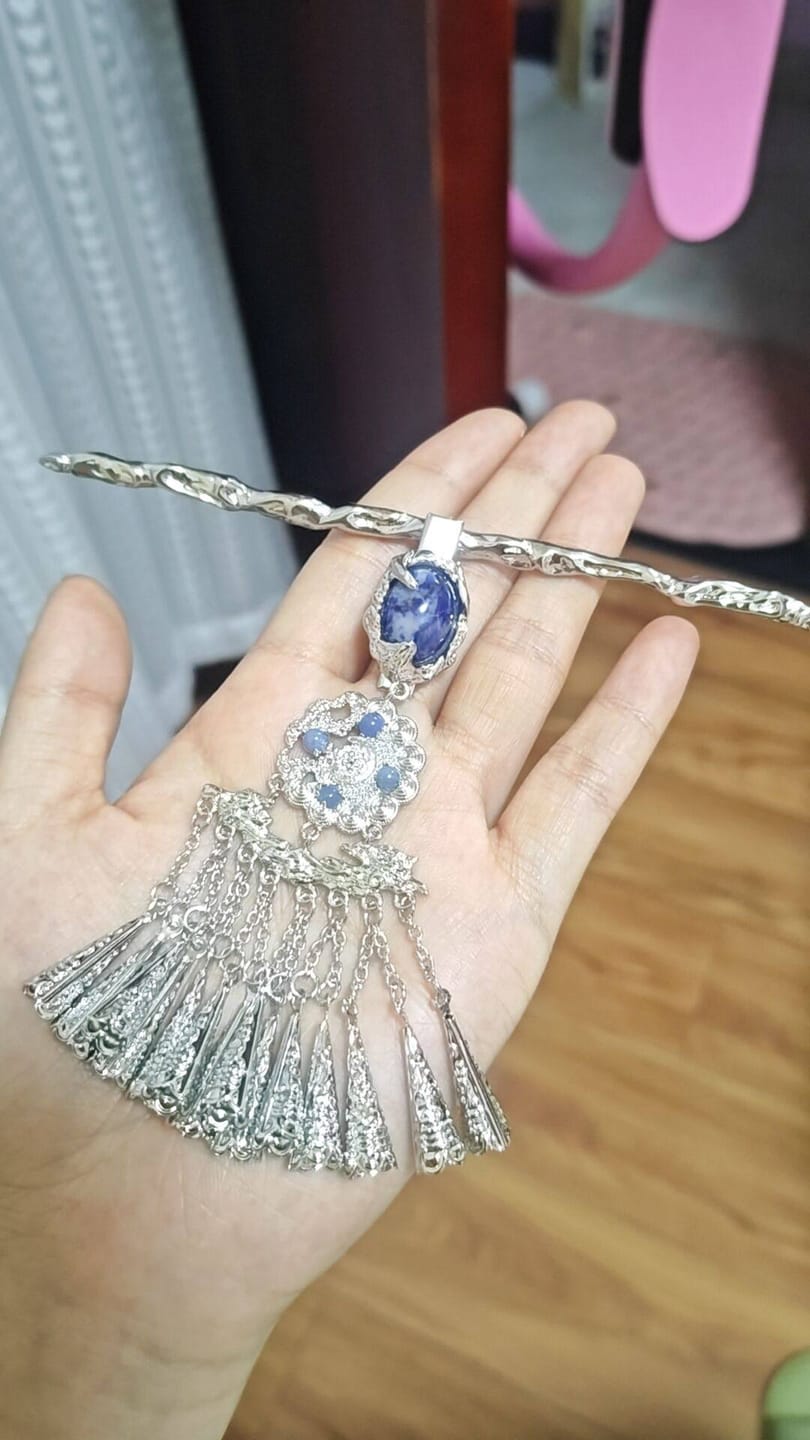 Customer photo review of "MIAO" 925 Sterling Silver Tassel Statement Ring