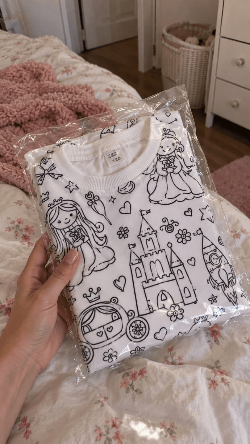 Customer photo review of ColorJoy™ Color-In Pajama Set