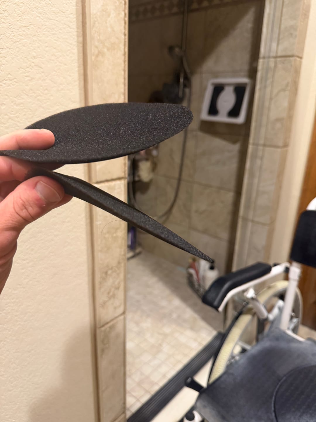 Customer photo review of Extra Thick Padded Boxer Trunk Replacement Pads