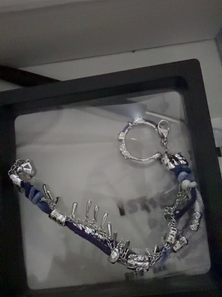 Customer photo review of "MIAO" Platinum Plated Ethnic Braided Tassel Bracelet, Statement Woven Handchain