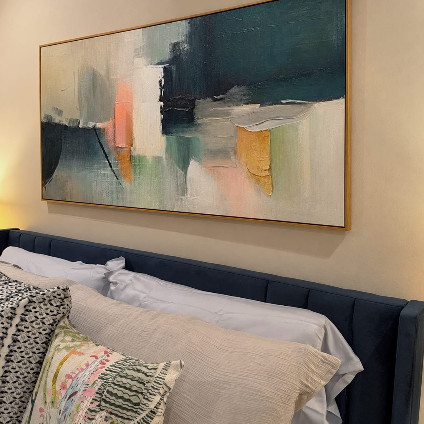 Customer photo review of Colorful Abstract Painting Canvas #AP113