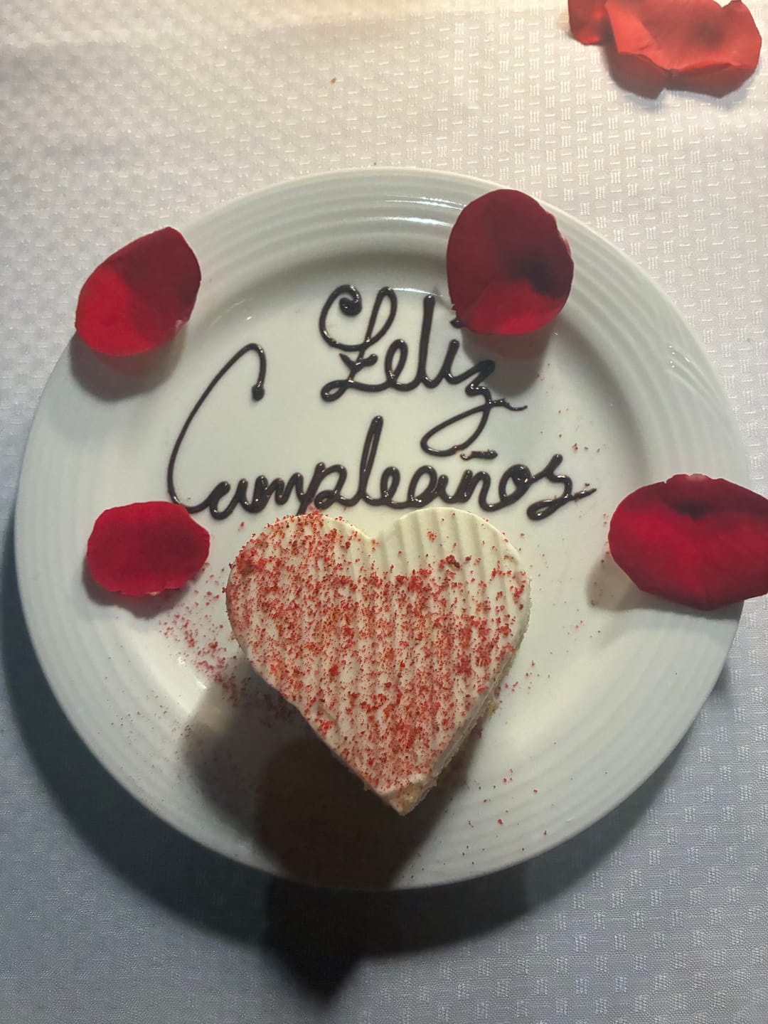 Customer photo review of Cena Romántica