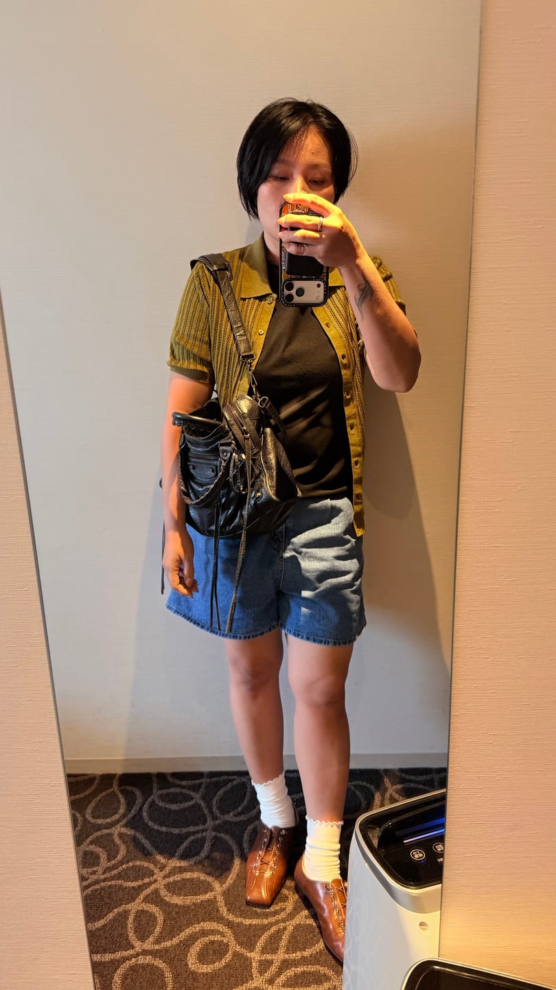 Customer photo review of Kaza 𝄢 Square Toe Lace-Up Flats
