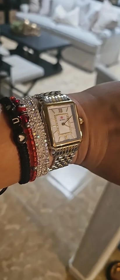Customer photo review of Colorful Crystal Elastic Bracelets