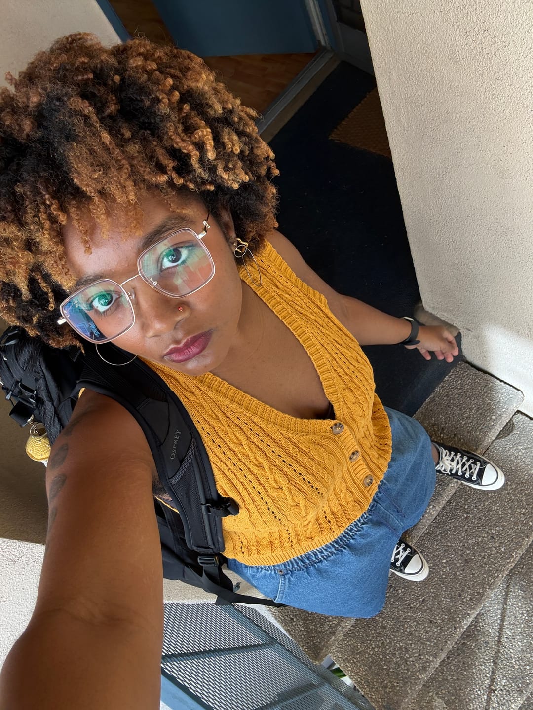 Customer photo review of Binger Eyeglasses