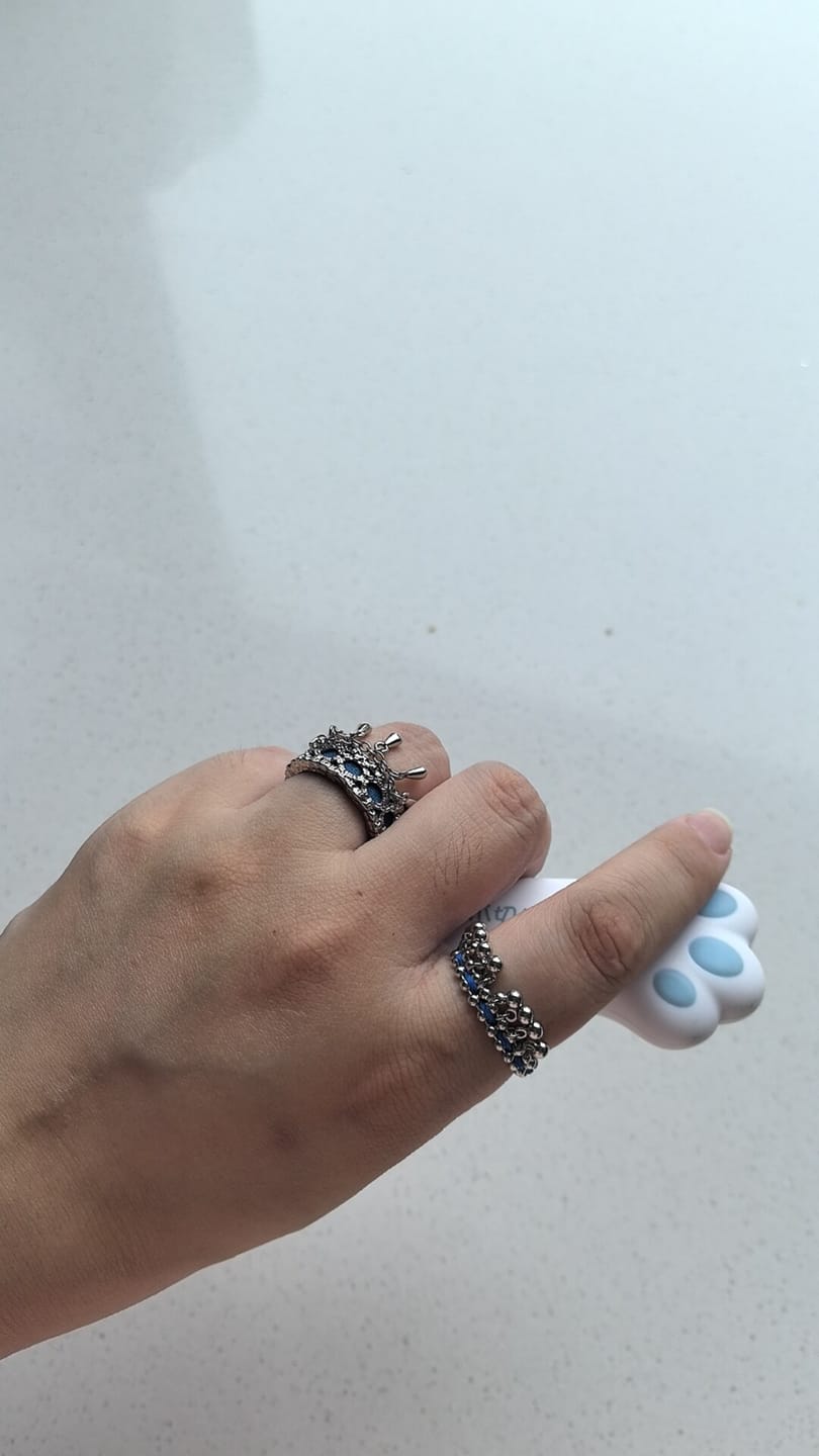 Customer photo review of "MIAO" 925 Sterling Silver Tassel Statement Ring