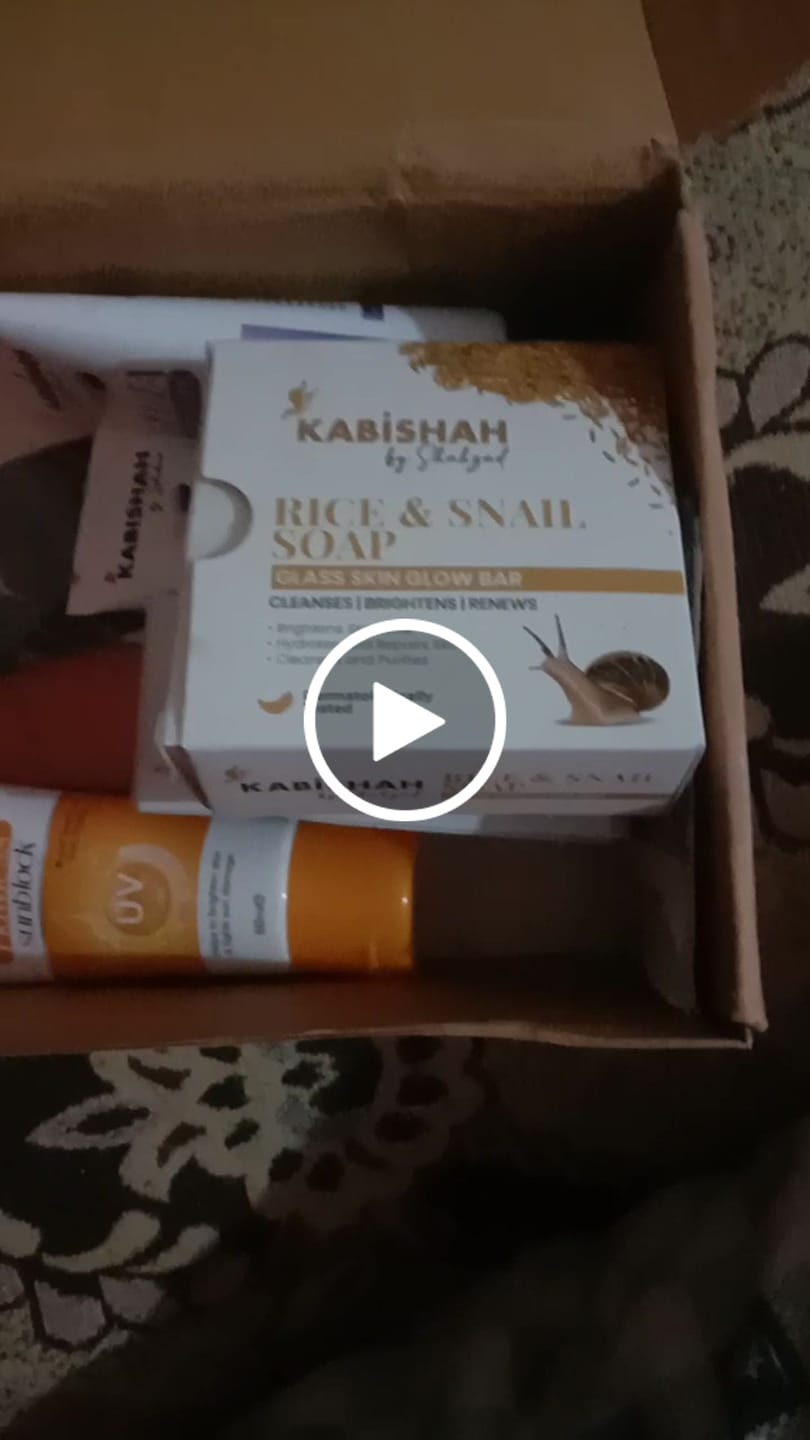 Customer video review of Rice & Snail Soap