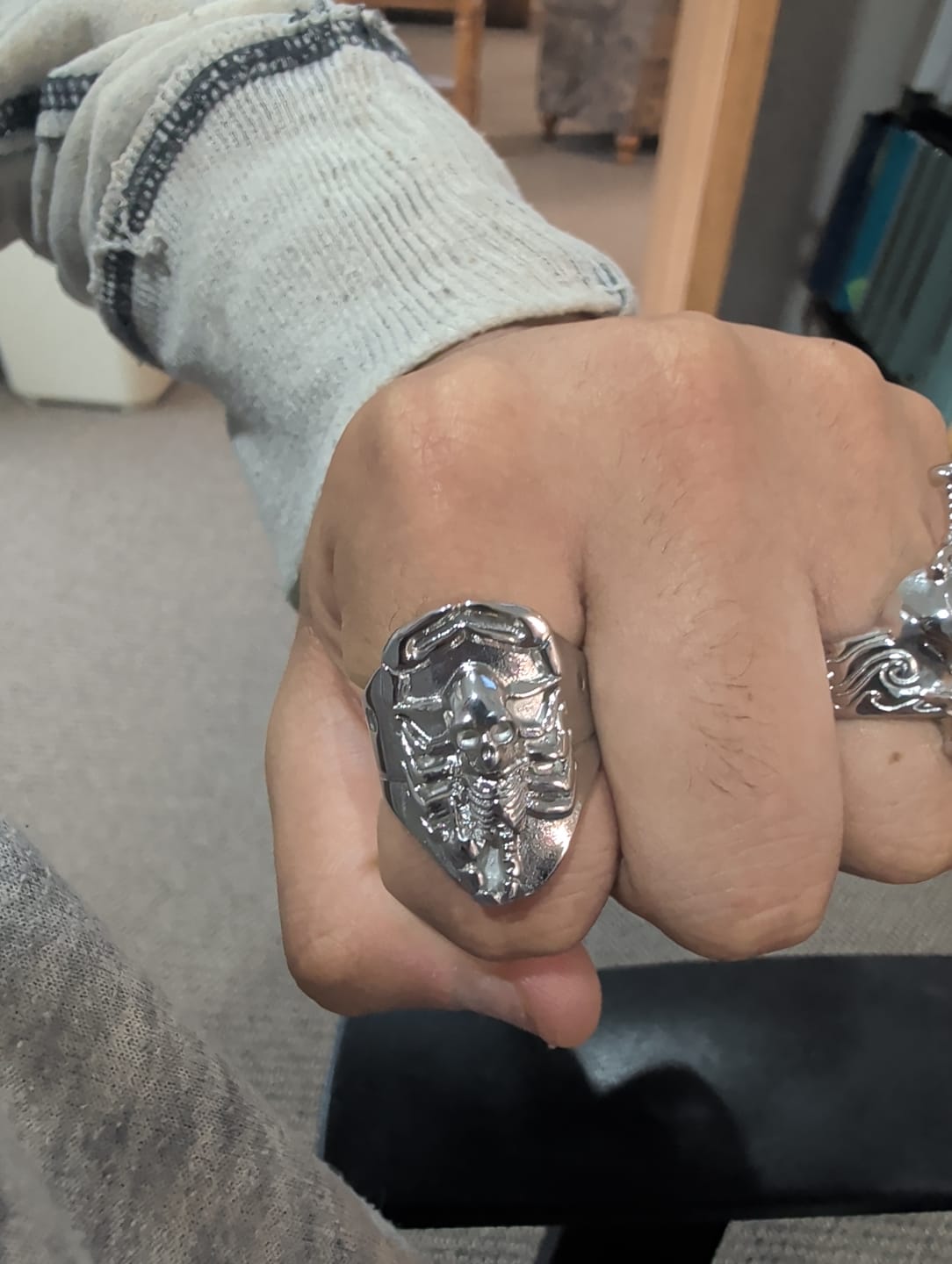 Customer photo review of RISING SCORPIO RING