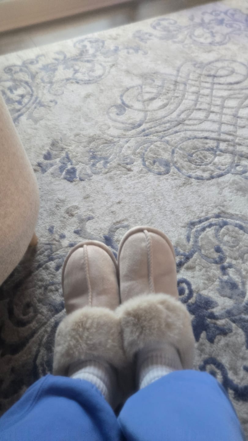 Customer photo review of Nordic Comfy Slippers