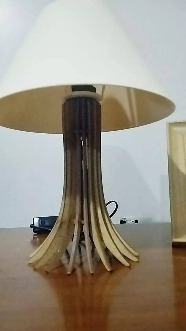 Customer photo review of Abajur de Mesa Moderno para Quarto e Sala com Base em MDF
