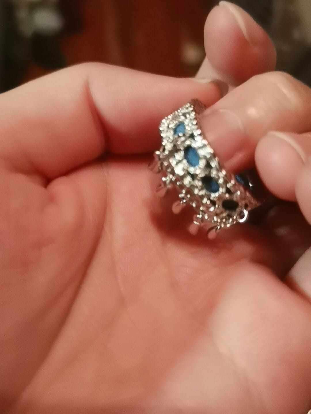 Customer photo review of "MIAO" 925 Sterling Silver Tassel Statement Ring