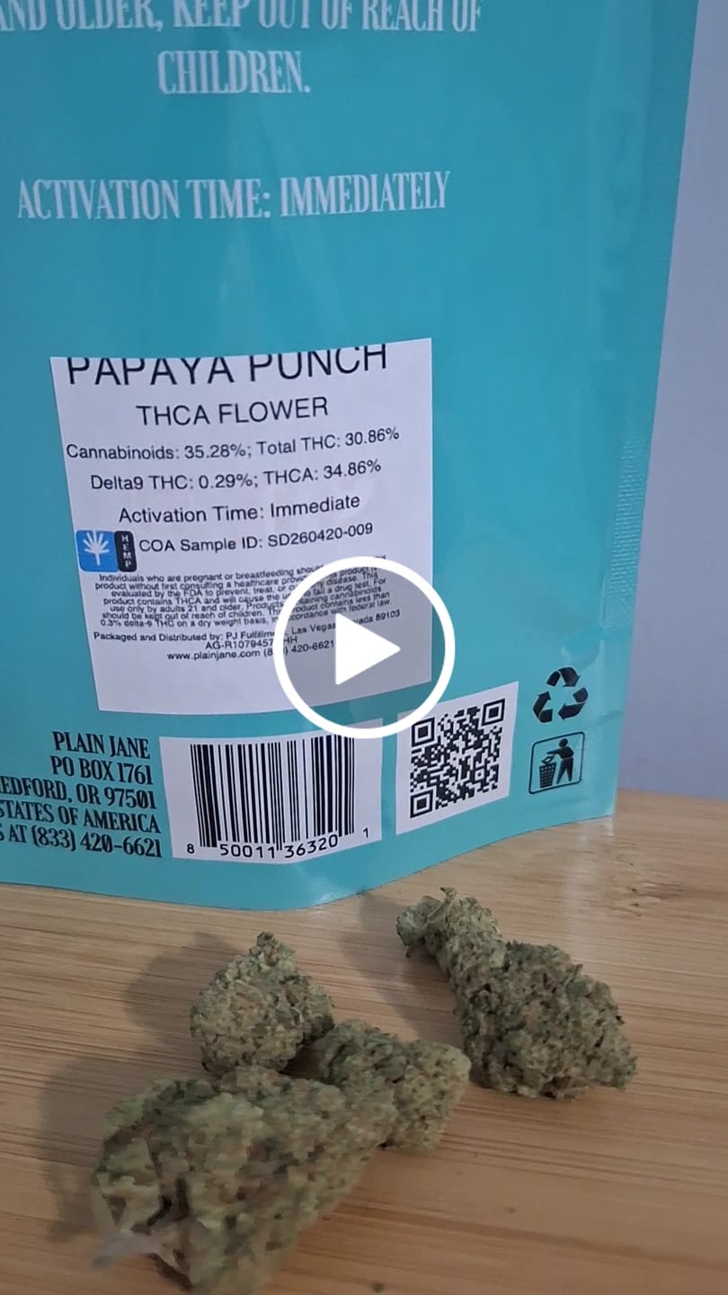Customer video review of Papaya Punch (Indoor) - THCA Flower