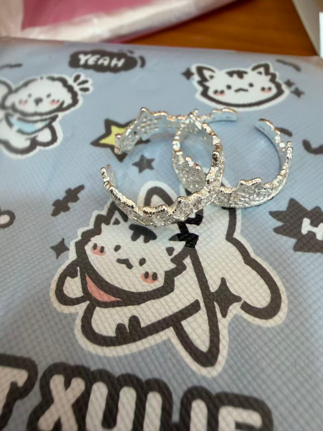 Customer photo review of "STARLIGHT LACE" 925 Sterling Silver Vintage Rococo Star Open Ring
