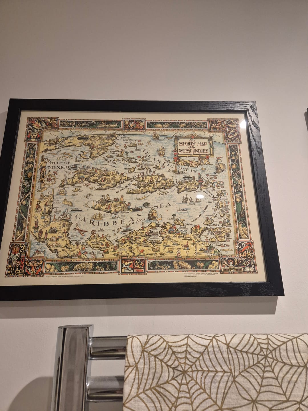 Customer photo review of Old Pictorial Map of the Caribbean, 1936: Havana, Nassau, Kingston, Gulf of Mexico