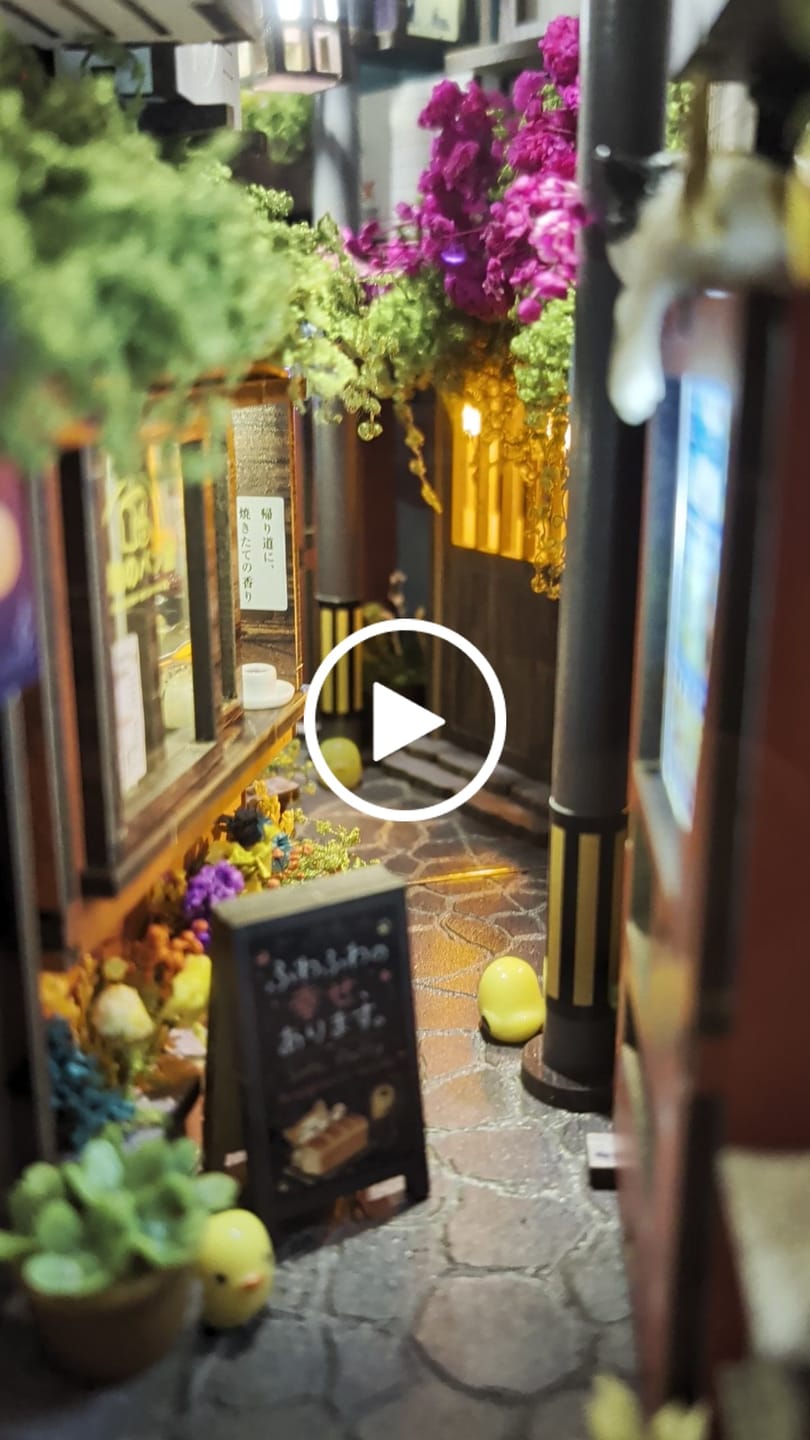 Customer video review of Lost Summer Lane DIY Japanese Book Nook Kit | MiniAlley