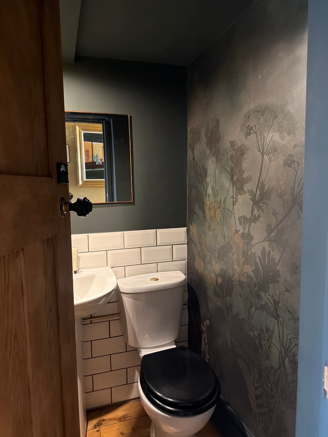 Customer photo review of Feronia - Dark Moody Wildflower Wallpaper Mural